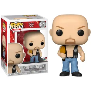 Funko Figurine Funko Pop - Wwe N°84 - Stone Cold Avec Ceinture (49263) pas cher