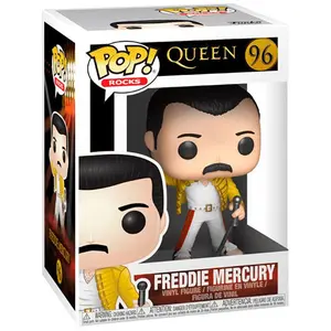 Figurine Funko POP! Rocks: Queen - Freddy Mercury Wembley 1986 pas cher