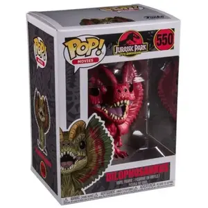 Funko Figurine Exclusive En Vinyle Rouge Dilophosaurus 9 Cm pas cher
