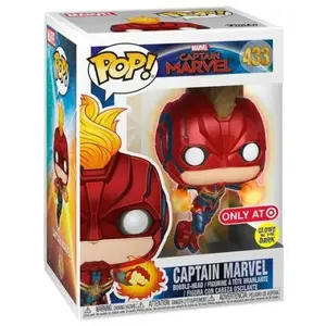 Comparateur de prix : Funko Figurine Marvel Captain Marvel Movie - Captain Marvel Flying Gitd Exclu Pop 10cm