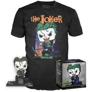 Funko Dc Comics T-shirt Pop à Manches Courtes Joker Taille Aléatoire pas cher