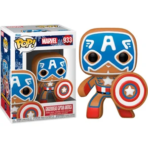 Figurine Funko Pop! Marvel : Holiday - Captain America pas cher