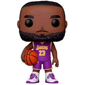 Figurine Funko Pop NBA Lakers 10" LeBron James Purple Jersey pas cher