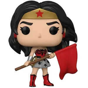 Figurine Funko Pop! Heroes : DC Comics - Wonder Woman (Drapeau Rouge) pas cher