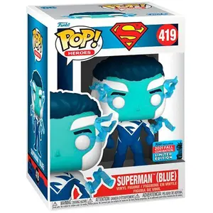 Funko Pop Dc Comics Superman Blue Exclusive Figure Bleu pas cher