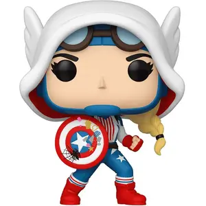 Funko Marvel - Figurine POP! Cap-Gwen 9 cm pas cher
