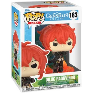Funko Genshin Impact POP! Games Vinyl figurine Diluc Ragnvindr 9 cm pas cher