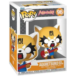 Funko Aggretsuko - Figurine Pop! Aggretsuko Avec Guitare 9 Cm pas cher