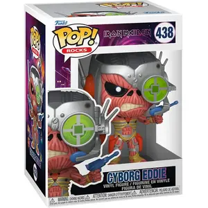 Funko Iron Maiden Pop! Rocks Cyborg Figurine En Vinyle 9 Cm pas cher