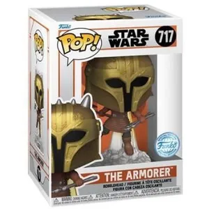 Figurine Funko Pop Star Wars The Mandalorian S10 The Armorer with Jetp... pas cher