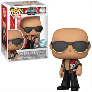 Figurine Funko Pop WWE The Rock Final Boss WrestleMania 40 pas cher