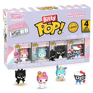 Pack de 4 Figurines Funko Bitty Pop Hello Kitty and Friends My Melody pas cher
