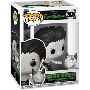 FUNKO Frankenweenie - Figurines POP & Buddy! Victor avec Sparky 9 cm pas cher
