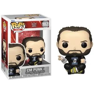 Figurine Funko Pop! N°182 - Wwe - Cm Punk pas cher