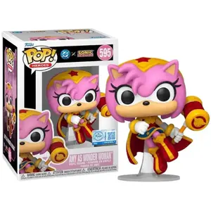Figurine Funko Pop! N°595 Jla & Sonic Amy Rose En Wonder Woman pas cher