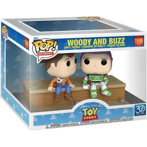 Figurine Funko Pop Moment Toy Story 30th Woody and Buzz pas cher