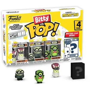 MINIONS PACK 4 FIGURINES BITTY POP VINYL FRANKENBOB 2,5 CM FUNKO 7303 pas cher