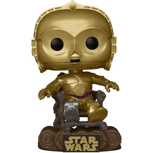 Figurine Funko Pop Star Wars Return of the Jedi 40th C3P0 in chair pas cher