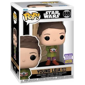 Figurine Funko Pop Star Wars Young Lela with Lola pas cher