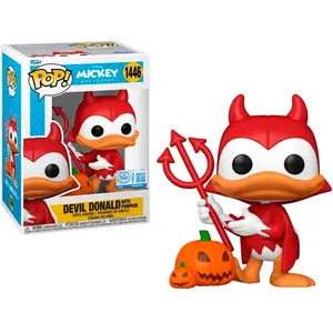 Funko Donald Diable Avec Figurine Lumière Noire 6 Disney Assorti Chase pas cher