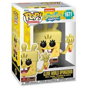 Figurine - Funko - Spongebob Squarepants - 9,5 cm - Vinyle de Qualité - Gant Lumineux pas cher
