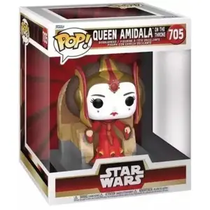 Comparateur de prix : Funko Pop Deluxe Star Wars Queen Amidala On The Throne Rouge