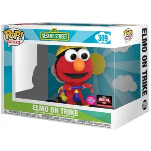 Funko Pop Rider Barrio Sesamo Elmo On Trike Exclusive Multicolore pas cher