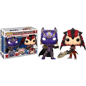 Figurine Funko Pop Games Marvel vs Capcom Infinite Black Panther et Monster Hunter pas cher