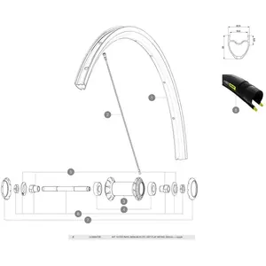 Mavic Rayon Aksium Elite Ust/ksyrium Ust 2019 Front/rear 10 Unités 282 mm pas cher