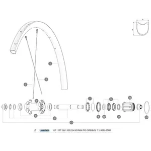 Mavic Rayons Avant Gauches Ksyrium Pro Carbon Sl T 285/294 mm pas cher