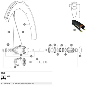 Mavic Jante Arrière Comete Pro Carbon DiscVendu parbikeinn