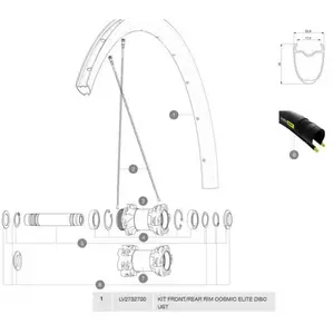 Mavic Jante Cosmic Elite Ust Disc pas cher