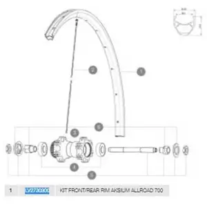 Mavic Jante Aksium Disc Allroad pas cher