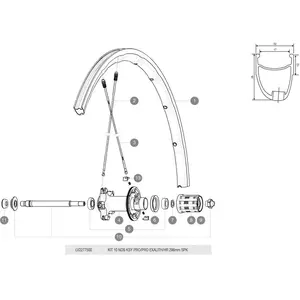 Mavic Rayons Arrière Gauches Kysrium Pro/pro Exalith 2013 10 Unités pas cher