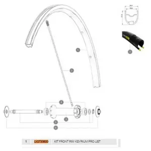 Mavic Jante Avant Ksyrium Pro Ust pas cher