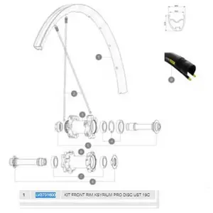 Mavic Jante Avant Ksyrium Pro Ust Disc 19c pas cher