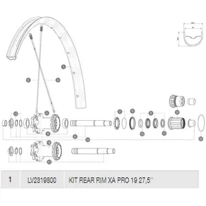Mavic Jante Arrière Xa Pro 19 pas cher