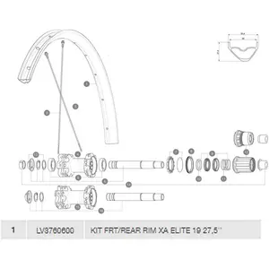 Mavic Jante Xa Elite 19 pas cher
