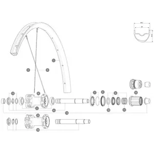 Mavic Rayons Arrière Droits Xa/crossmax Light 29 12 Unités 294 mm pas cher