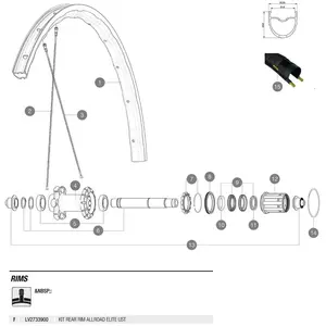 Mavic Jante Arrière Allroad Elite Ust pas cher