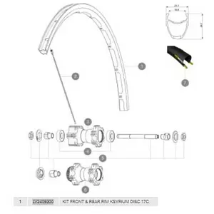 Mavic Jante Ksyrium Disc 17c pas cher