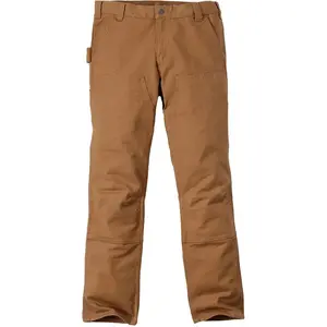 Carhartt Straight Fit Double Front Broek, bruin, afmeting 33 voor man pas cher