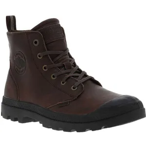 PALLADIUM Unisex Pampa leren ESS laarzen enkellaarzen 76888 bruin pas cher