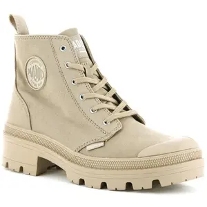 Comparateur de prix : Palladium Pallabase Twill Bottes de mode pour femme, Caramel, 37 EU