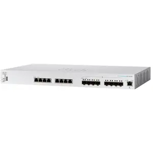 Comparateur de prix : Cisco Business 350 Series CBS350-16XTS - Commutateur - C3 - Géré - 8 x 10GBase-T + 8 x 10 Gigabit SFP+ - Montable sur rack