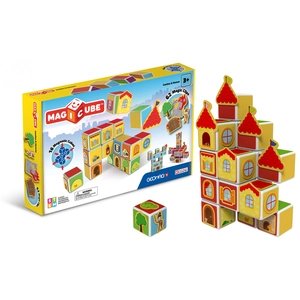 Jeu de construction Geomag Magicube Châteaux pas cher