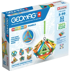 Jeu de construction Geomag EcoFriendly Supercolor 52 pièces pas cher