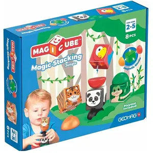 Geomag Magicube Blocks Stacking Jungle 8 Teile pas cher