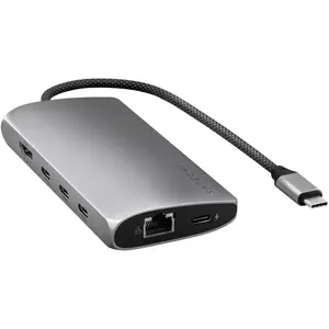 Satechi USB-C Multiport Adapter 8K with Ethernet V3 - Space Grey