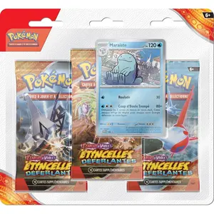 Pokemon Tri Pack 3 Boosters EV08 Étincelles Déferlantes : Électhor - Pokémon pas cher